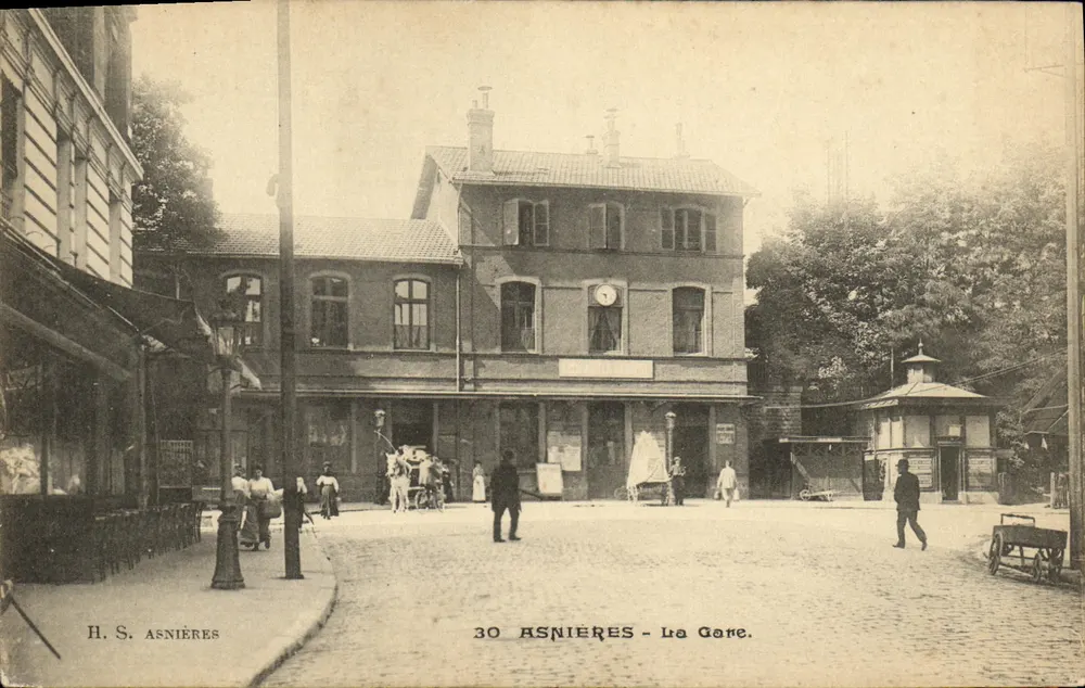 Asnières - A Estação — H.S. Asnières, n°30 - Frente