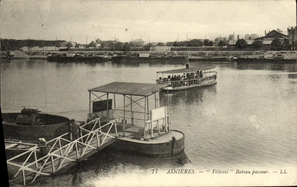 Asnières — Fähre « Félicité » — LL - Vorderseite