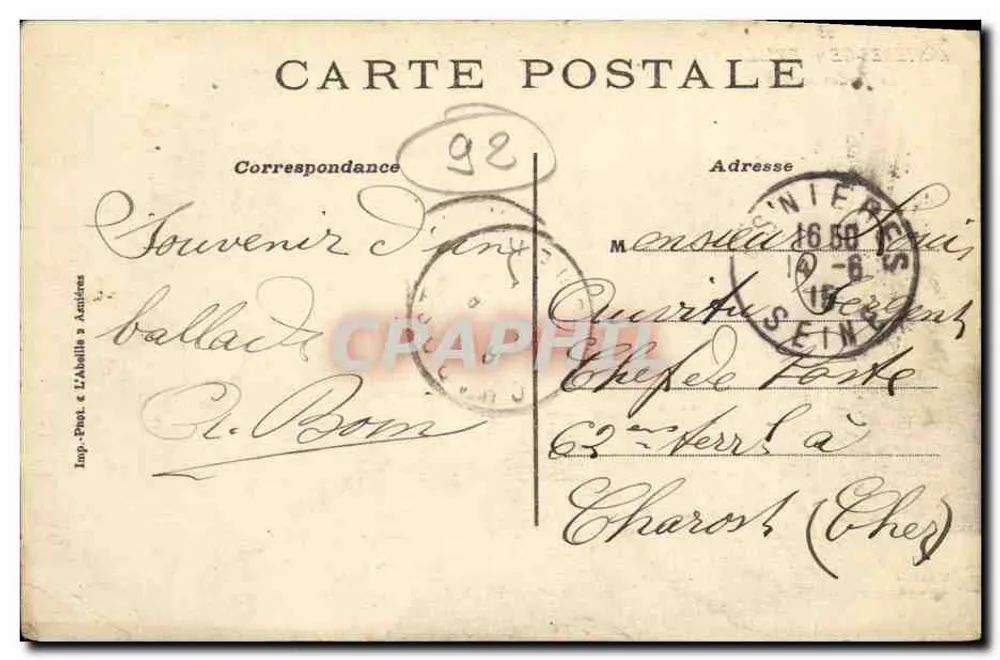 Asnières-Gennevilliers — Le Jardin Modèle — L'Abellie - Verso