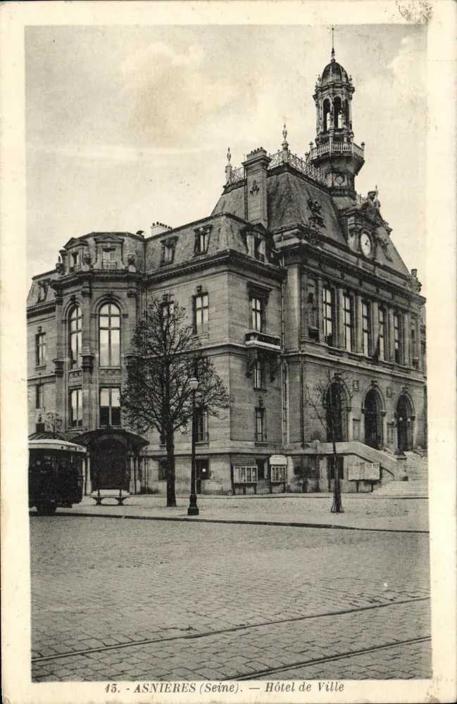 Asnières (Seine) — Ayuntamiento — Edición « La Cigogne » n°15 - Anverso