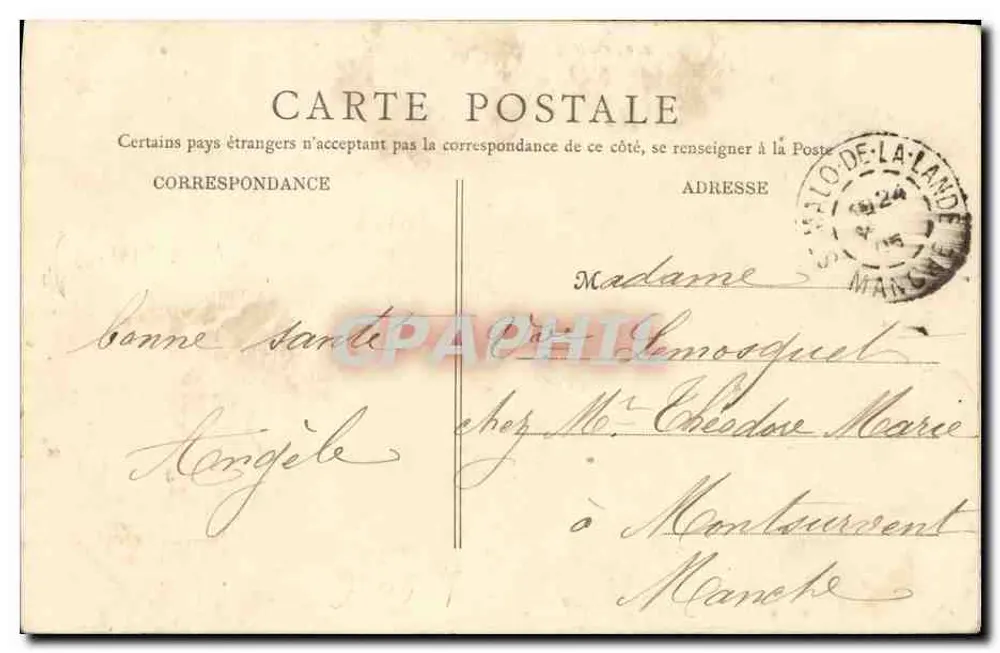 Asnières – A Igreja — B.F. Paris, número de série não visível - Verso