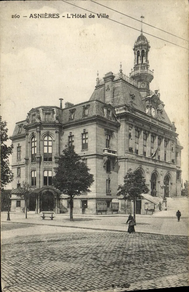 Asnières - L'Hôtel de Ville — éditeur L. C. Sorel, n° 260 - Recto