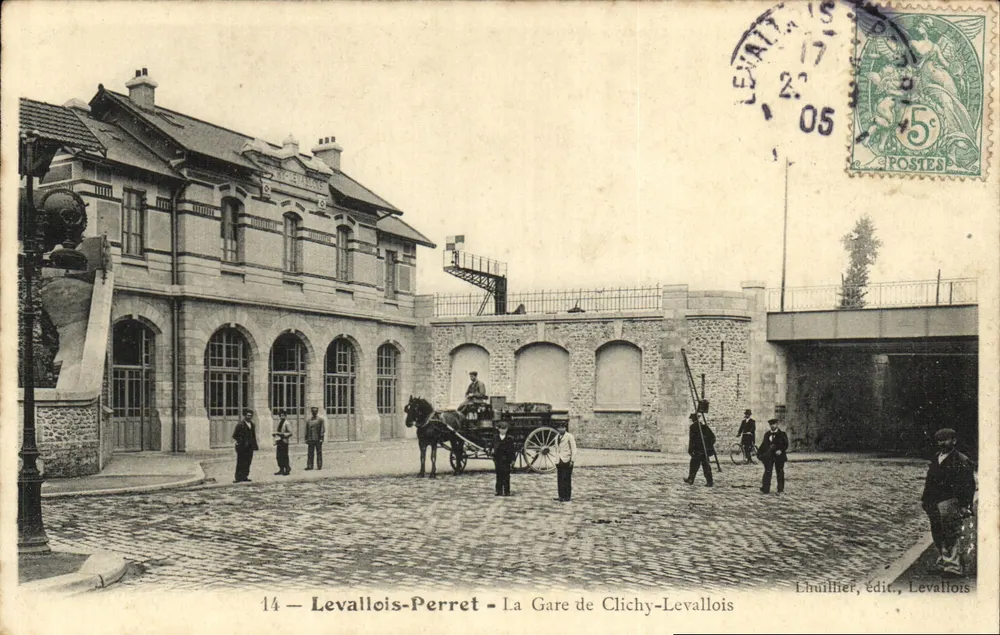 Levallois-Perret — Die Clichy-Levallois Station — Lhuillier, Verlag, Levallois - Vorderseite