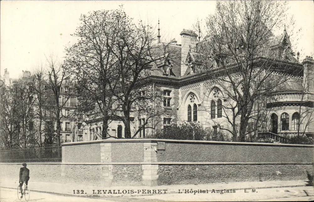 Levallois-Perret — Das Englische Krankenhaus — E. M. - Vorderseite