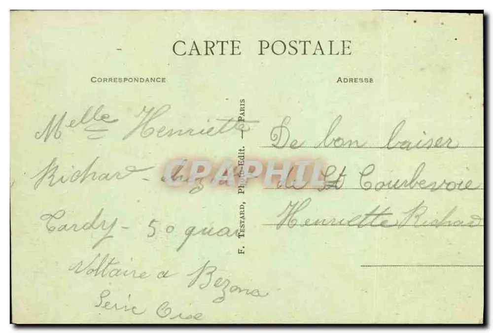 Levallois-Perret — De brug Cormeilles — E.M. n°6142 - Achterkant