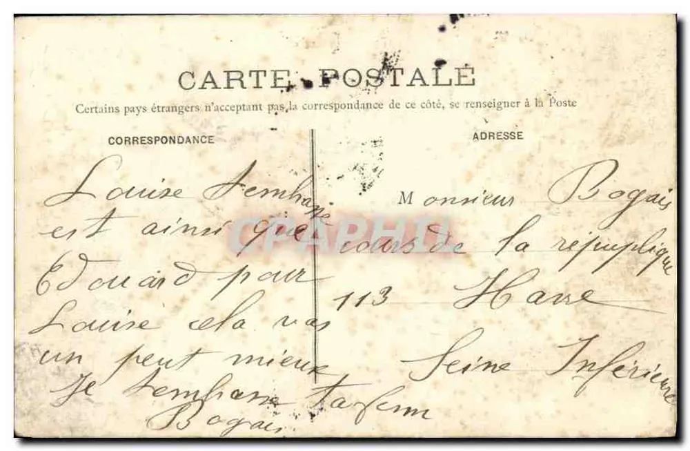 Levallois-Perret — Blick auf die Jatte — Lhuillier, Verlag, Levallois - Rückseite