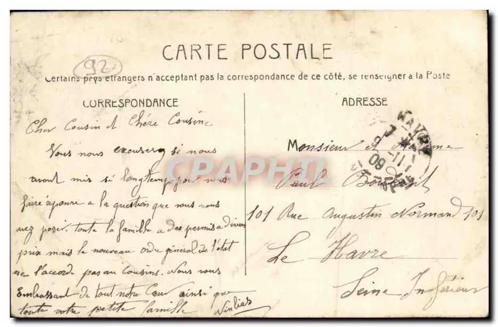 Seifenfabrik Cosmydor — Levallois-Perret — Rue Rivay und Rue Bertrand - Rückseite