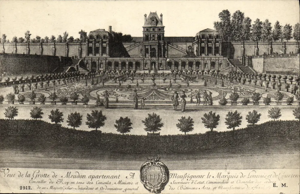 Vista da Gruta de Meudon — gravura — F. Testard, editor fotográfico, Paris, n°2912 - Frente