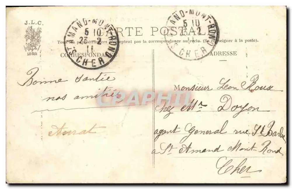 Meudon Floresta — Lago de Trivaux — J.L.C., n°13 - Verso