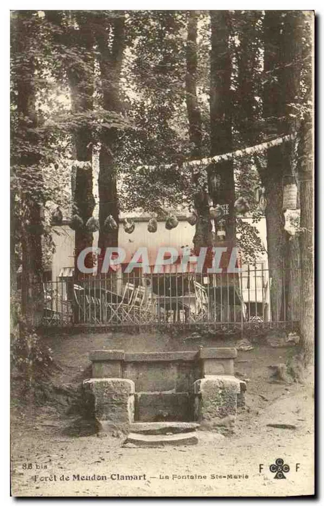Forêt de Meudon-Clamart — La Fontaine Ste-Marie - Recto