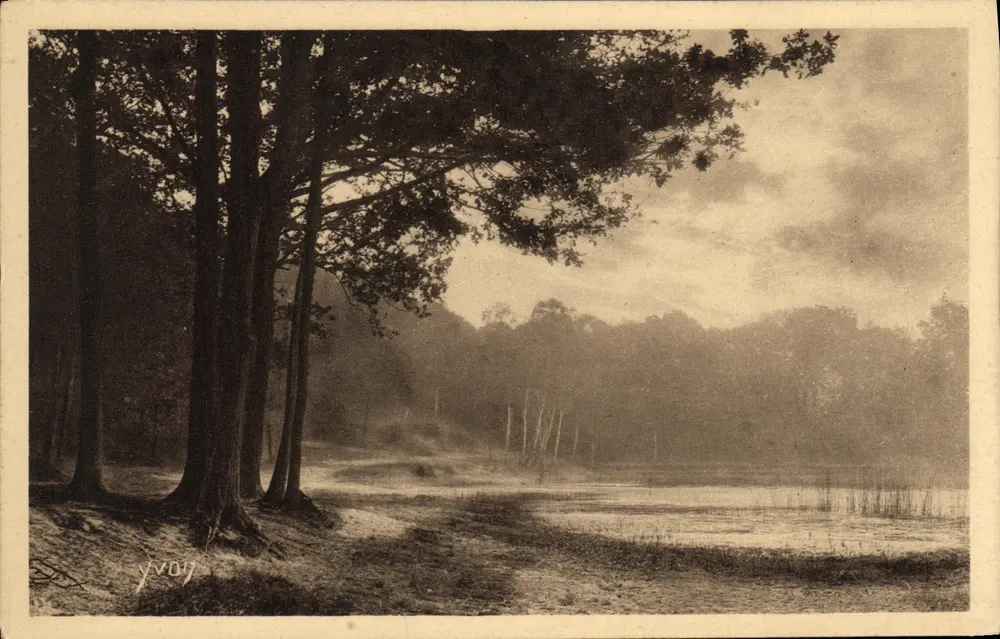 Lago de Villebon — Floresta de Meudon — Edição de Arte YVON - Frente