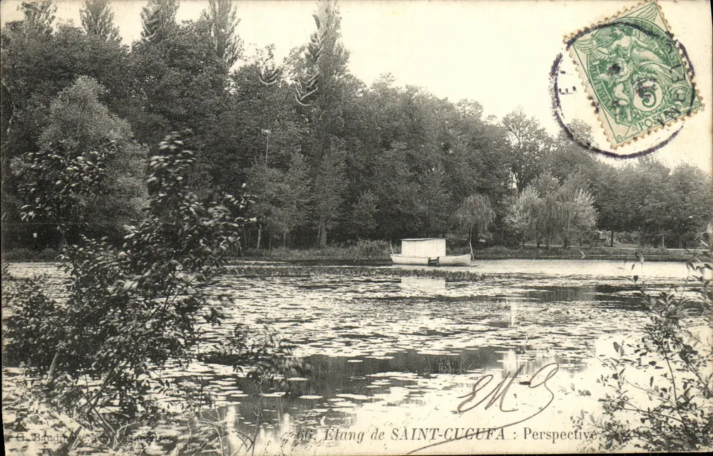 Lago de SAINT-CUGUFA : Perspectiva — G. Baudin, n°66 - Frente