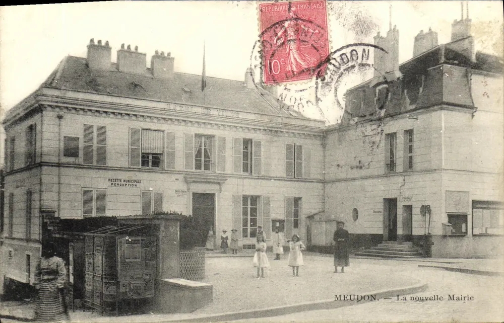 Meudon — La nuova Municipale — Recette Municipale Perception - Recto