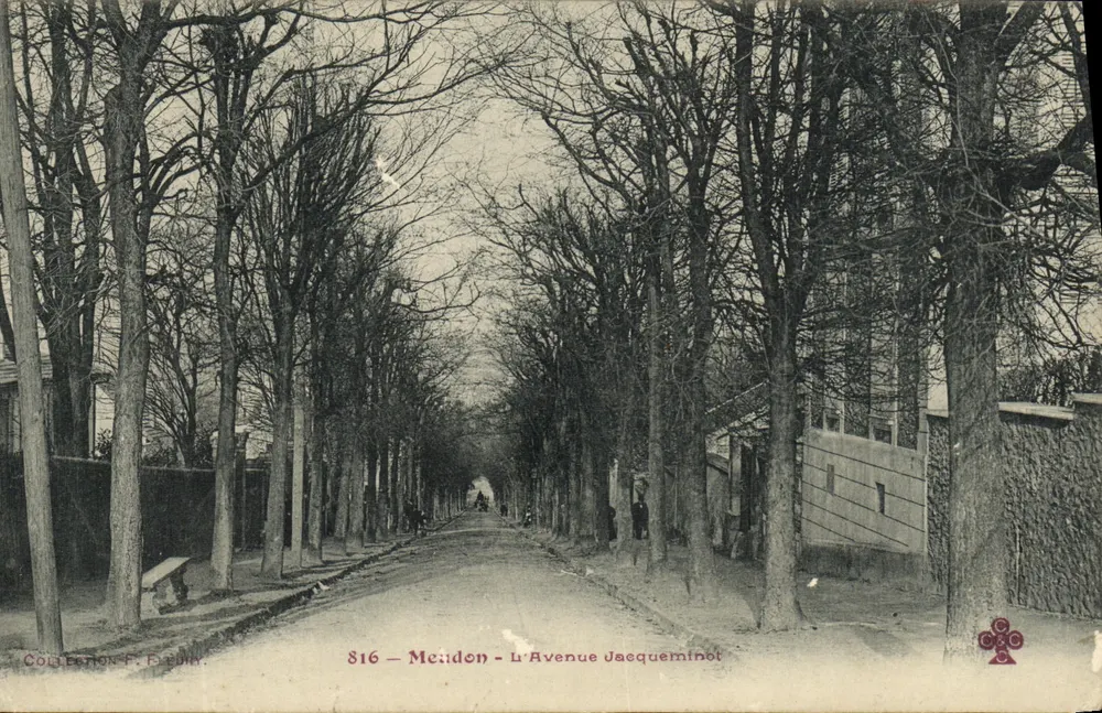 Meilldon — A Avenida Jacqueminot — Coleção F. D. Buin, n° 816 - Frente