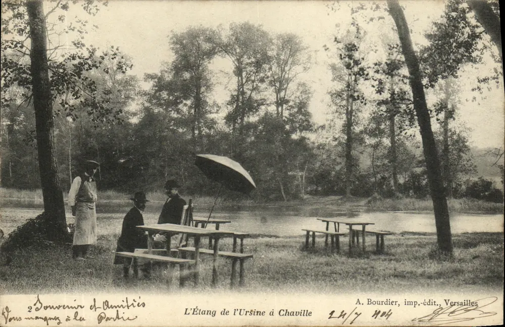 L'Étang de l'Ursine à Chaville — A. Bourdier, imp.-édit., Versailles - Recto