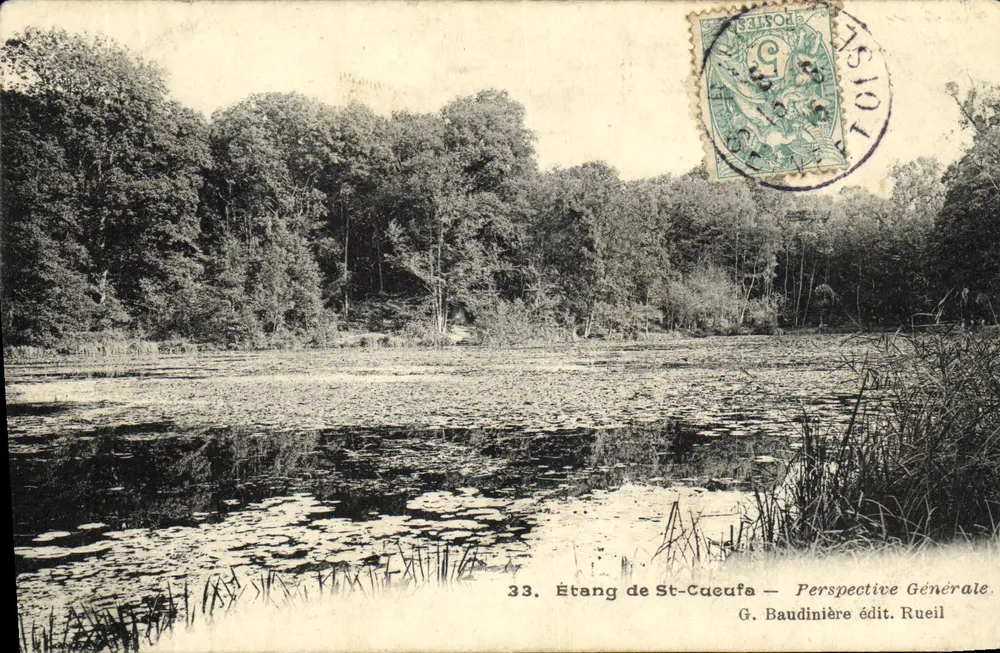 Lago de St-Cucufa — Perspectiva Geral — G. Baudinière édit. Rueil - Frente
