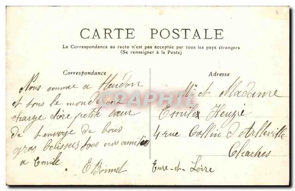 Meudon — Schloss Meudon — imperial und königliche Residenz, während des Krieges 1870 zerstört - Rückseite