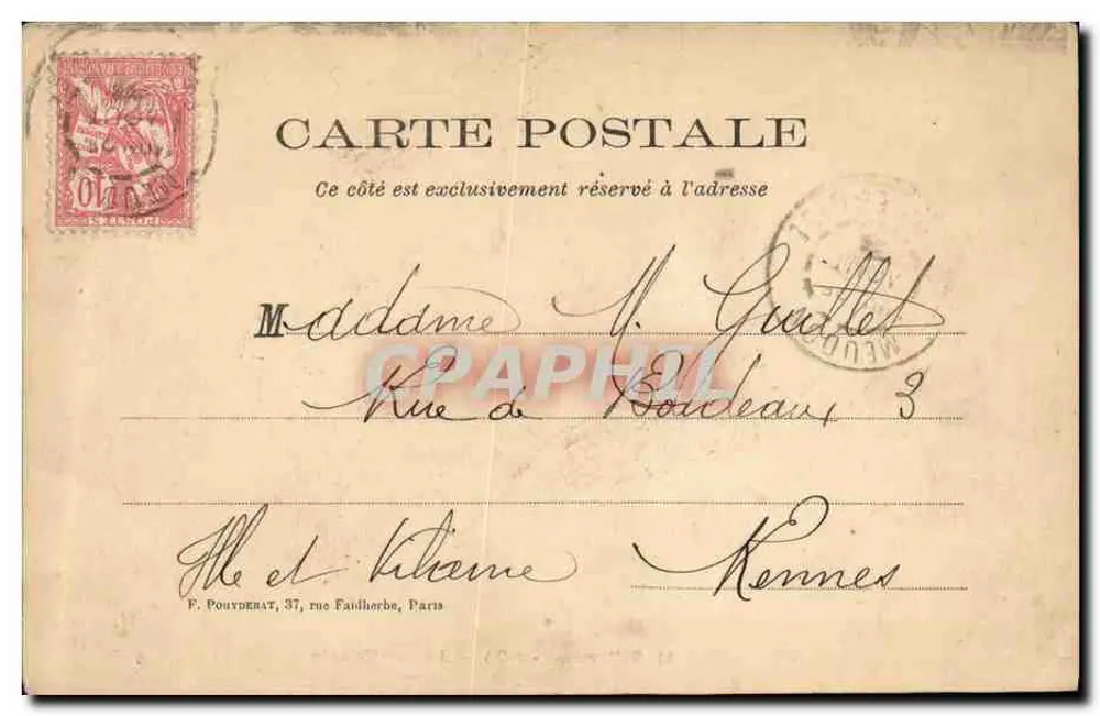 Avenue Mélanie, Bellevue (Sceat-O.) — Verleger F. Polyderat, Nr. 13 - Rückseite