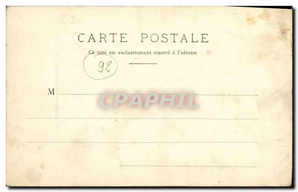 Nanterre — Ospedale di Dio nel 1737 — J. L. edit., Parigi, N° 195 - Verso
