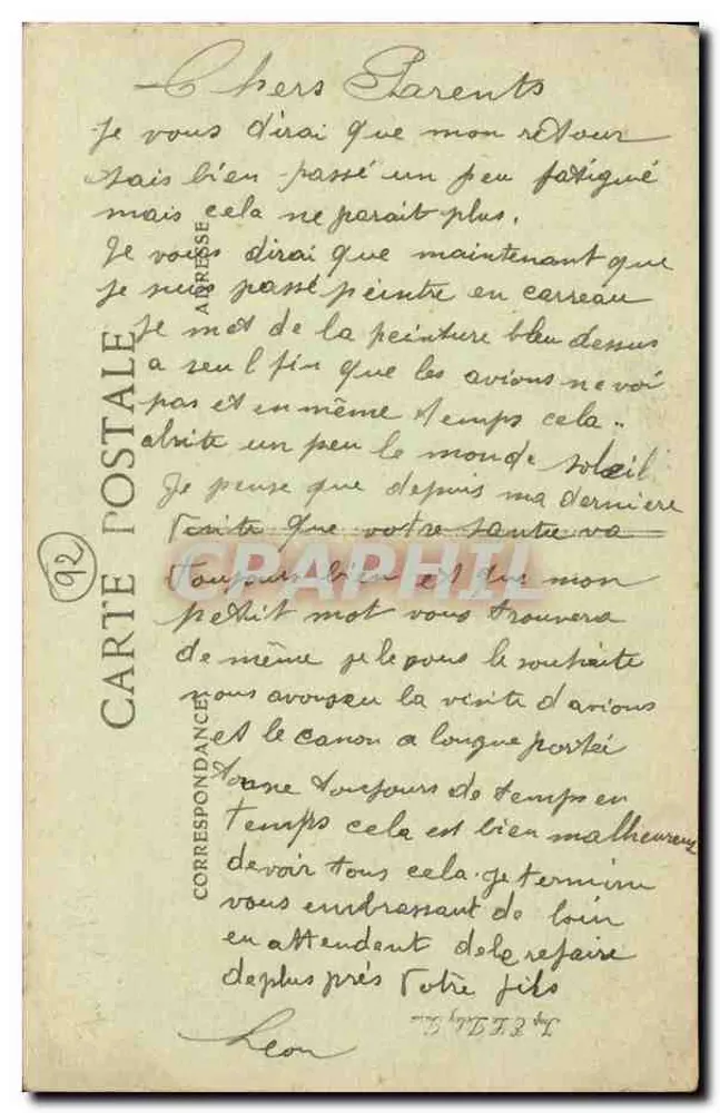 Nanterre — Binnenkant van de Station — Uitgever C.D. n°6 - Achterkant