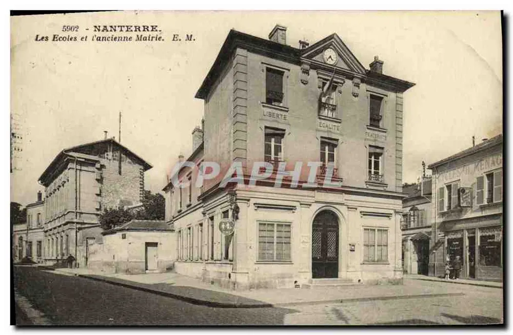 Nanterre — Les Écoles et l'ancienne Mairie. E. M. — n° 5902 - Recto