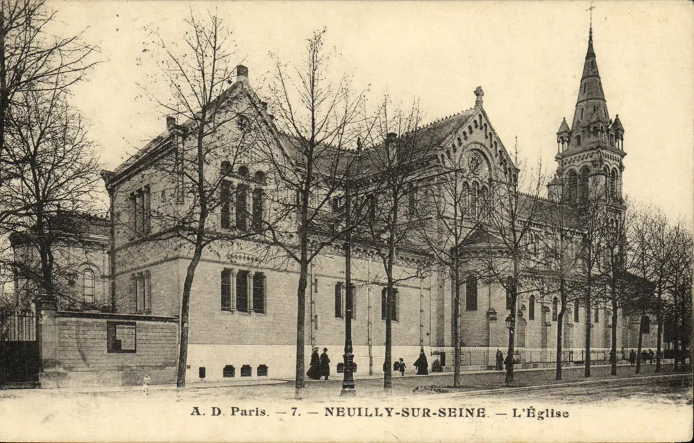 Neuilly-sur-Seine — A Igreja — A.D. Paris - 7 - Frente