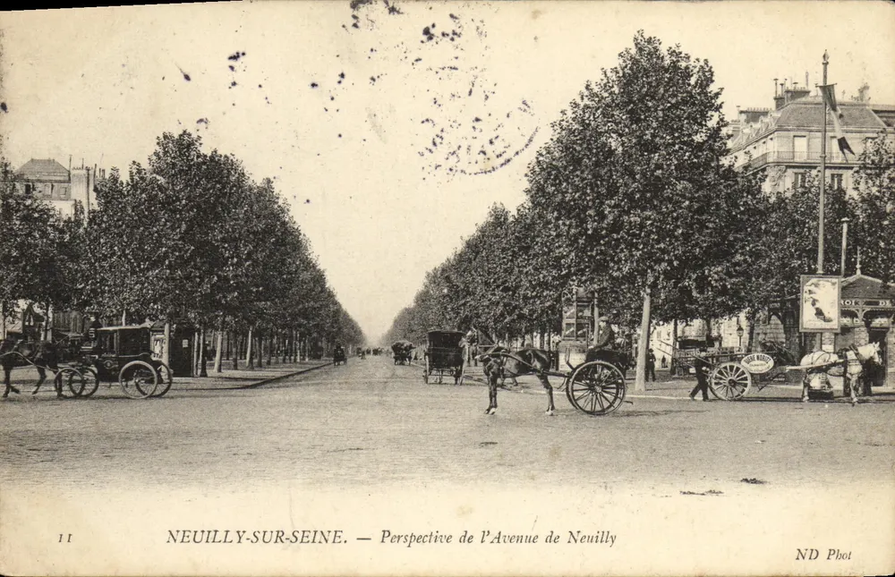 Neuilly-sur-Seine — Perspektive der Avenue de Neuilly — ND Phot, n°11 - Vorderseite