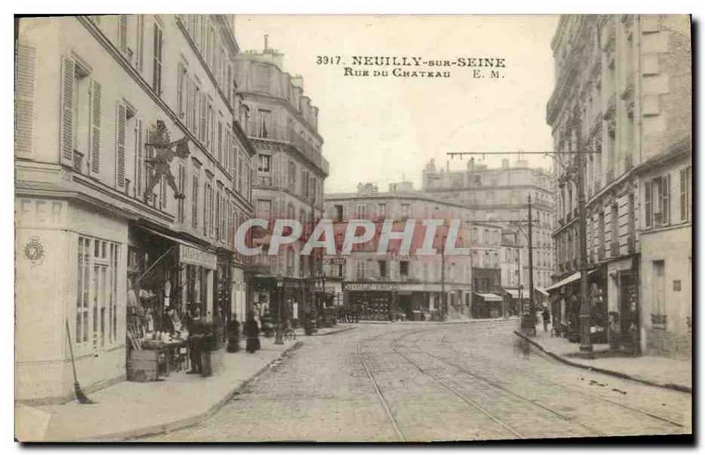 Neuilly-sur-Seine — Rue du Château — E.M. n°3917 - Recto