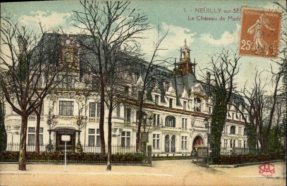 Neuilly-sur-Seine — O Castelo da Senhora — editor Paris, n°5 - Frente