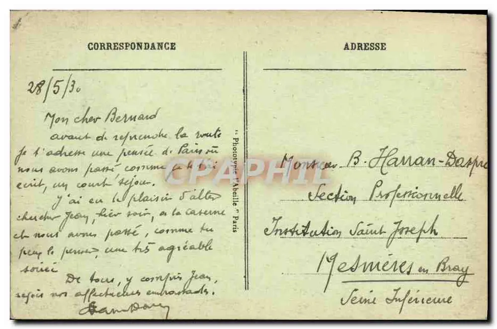Neuilly-sur-Seine — O Castelo da Senhora — editor Paris, n°5 - Verso