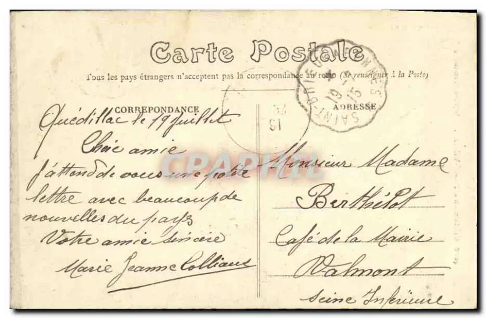 Kostüme von Ile-et-Vilaine — Fröhlicher Spaziergang — E. Mary-Roussolière Verlag, Rennes - Rückseite
