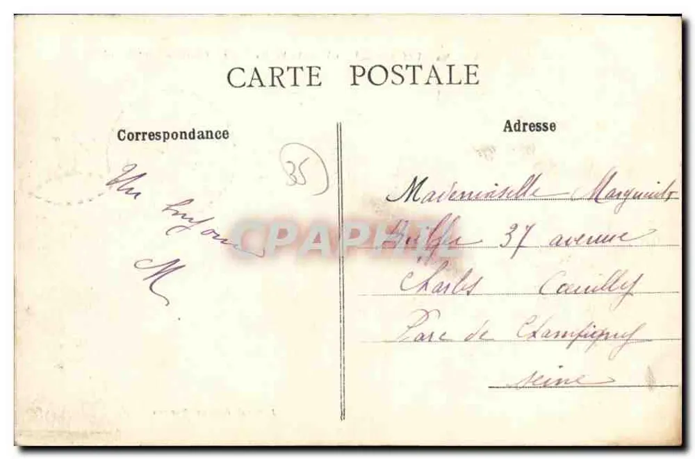 Saint-Marcan (I.-et-V.) - Le bas du Bourg - Route de Saint-Broladre — J. Sorel, éditeur, Rennes - Verso