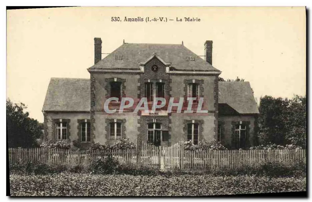 Amanlis (I.-&-V.) — Urząd Gminy — Wydawca nieznany, nr serii 530 - Awers