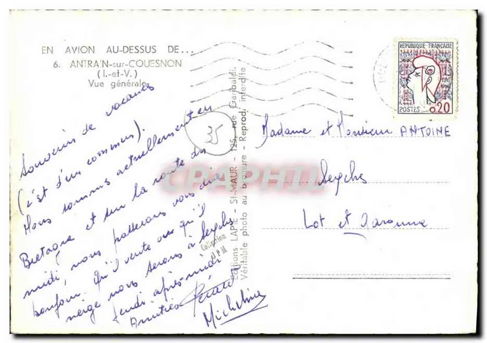 Antraigues-sur-Couesnon — Visão geral — Edições Lapeyre - Verso