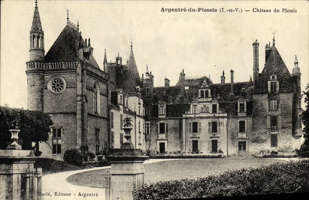 Argentré-du-Plessis (I.-et-V.) — Castelo do Plessis — Baslé, Editor — Argentré - Frente