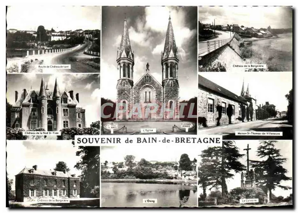 Bain-de-Bretagne — Recuerdo — Editor ARTAUD Frères, Nantes - Anverso