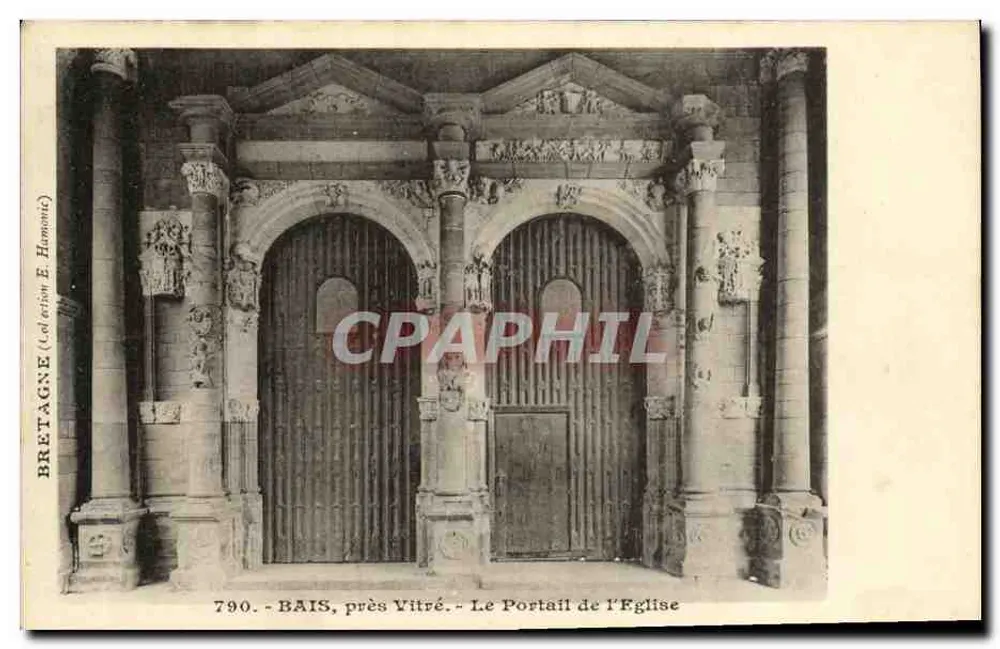 BAIS, nahe Vitré — Der Portal der Kirche — Verlag E. Hamon, n°790 - Vorderseite