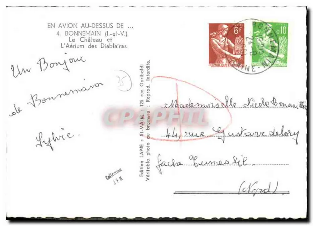 Schloss der Diablaires — Bonnemain (Ille-et-Vilaine) — Edition LAPPE - Rückseite
