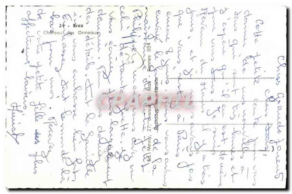 ओरमोअ के किला — ब्रुज — एड. मेनिन, 27, एवेन्यू डू मेल - रेन्स 054 - पीछे