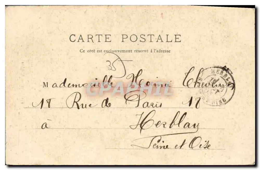 Brûz — A Igreja — W. L. em Rennes, n°144 - Verso