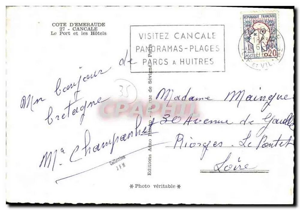 Costa d'Emeraude — Il Porto di Cancale — Edizioni JFM - Verso