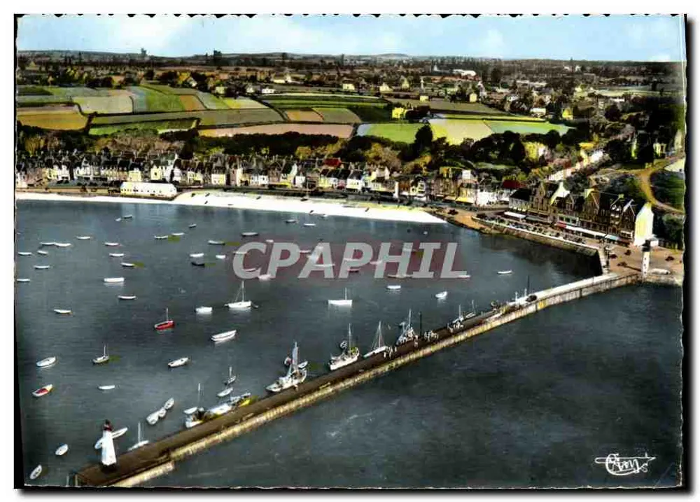 Cancale (Ille-et-Vilaine) — Allgemeiner Blick auf den Hafen und Hotels — Verlag Combier - Vorderseite