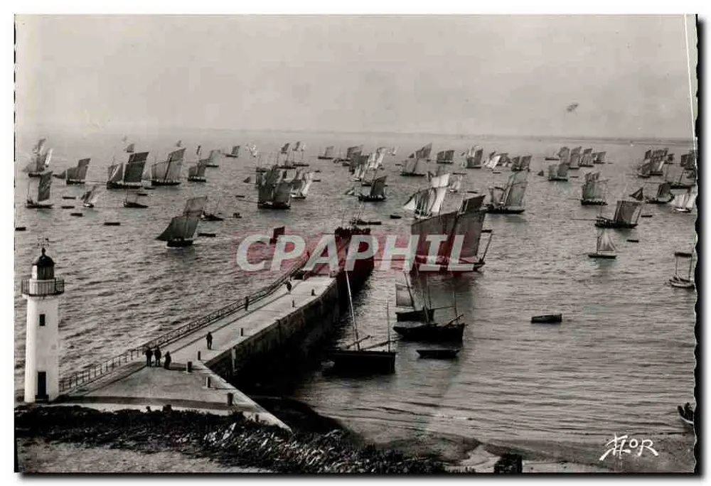 Cancale — A saída da caravana — Edições de Arte "FLOR" Marcel Carrière - Niort - Frente