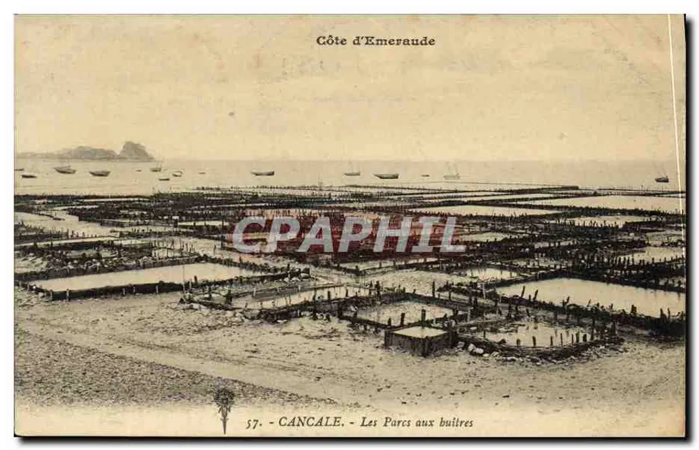 Côte d'Emeraude — Die Oyster Parks — Cancale - Vorderseite