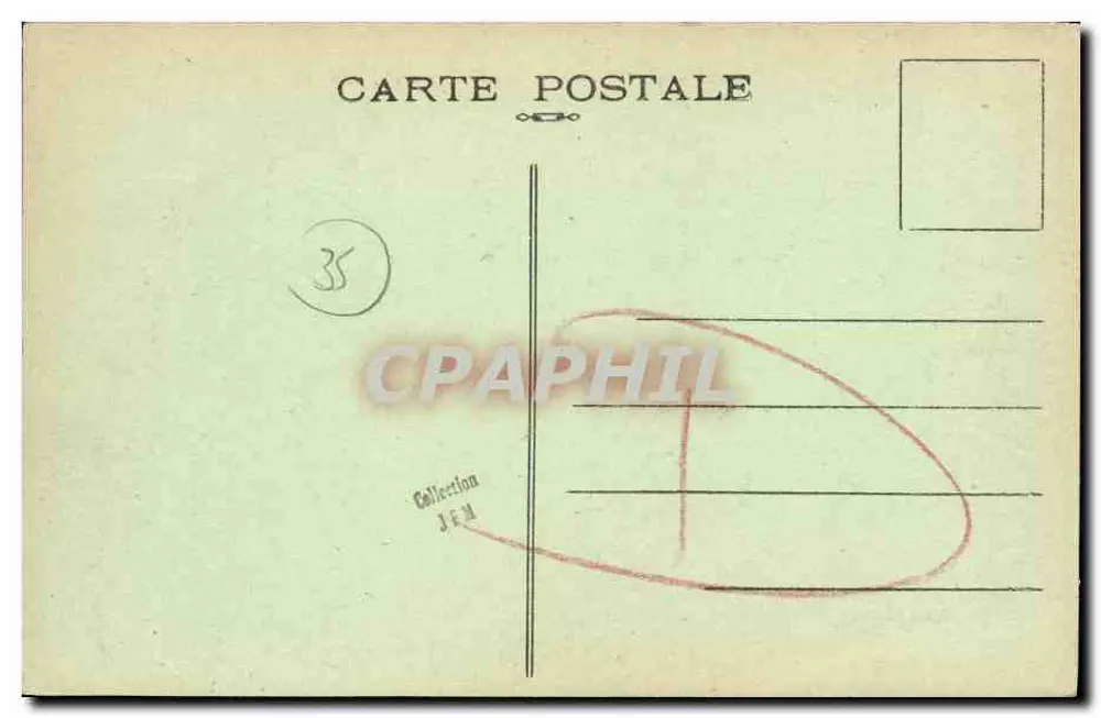 Cancale (I.-et-V.) — Ansicht der Klippen und offenen See — A. Lamire, Edit. Rennes. - Rückseite