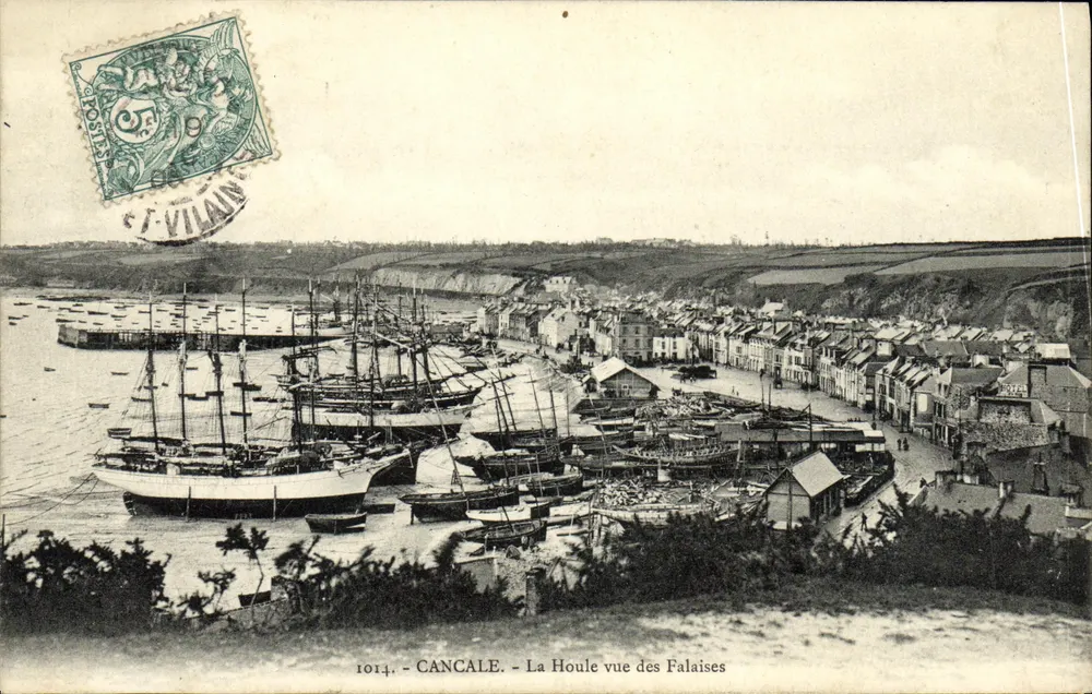 CANCALE - Die Welle vom Kliff aus gesehen — Verlag St-Vilain, Nr. 1014 - Vorderseite