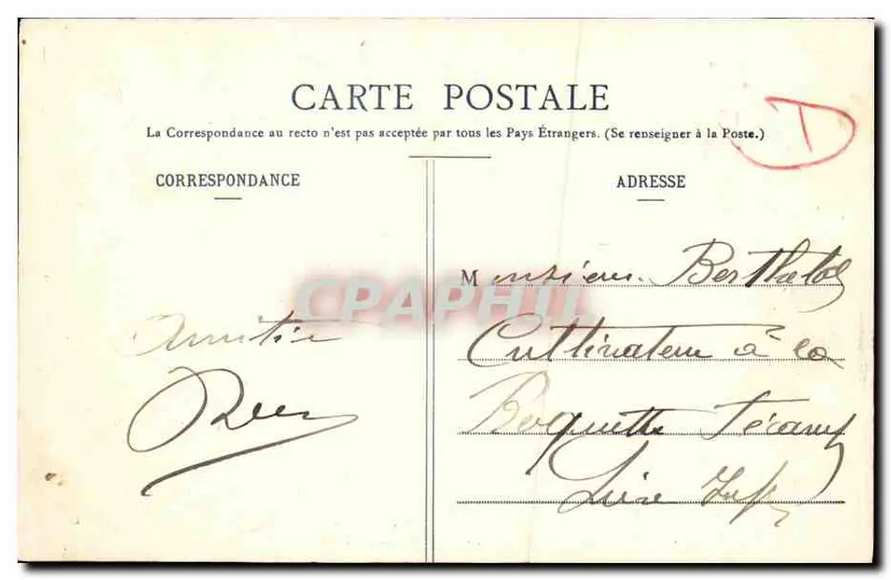 CANCALE - Die Welle vom Kliff aus gesehen — Verlag St-Vilain, Nr. 1014 - Rückseite