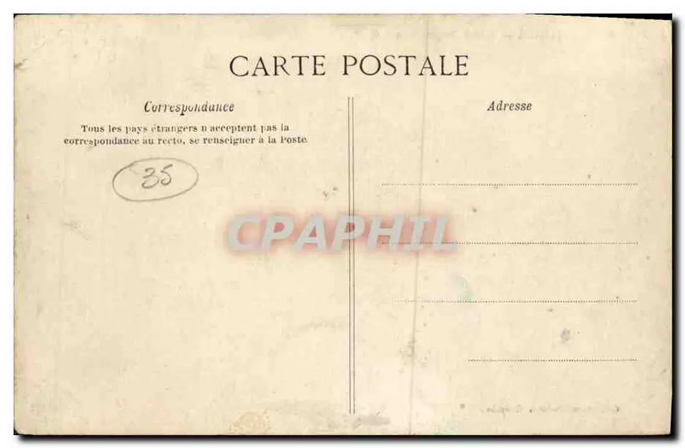 Cancale — Hotel Duguesclin — Costa da Esmeralda, G.F. n°2605 - Verso