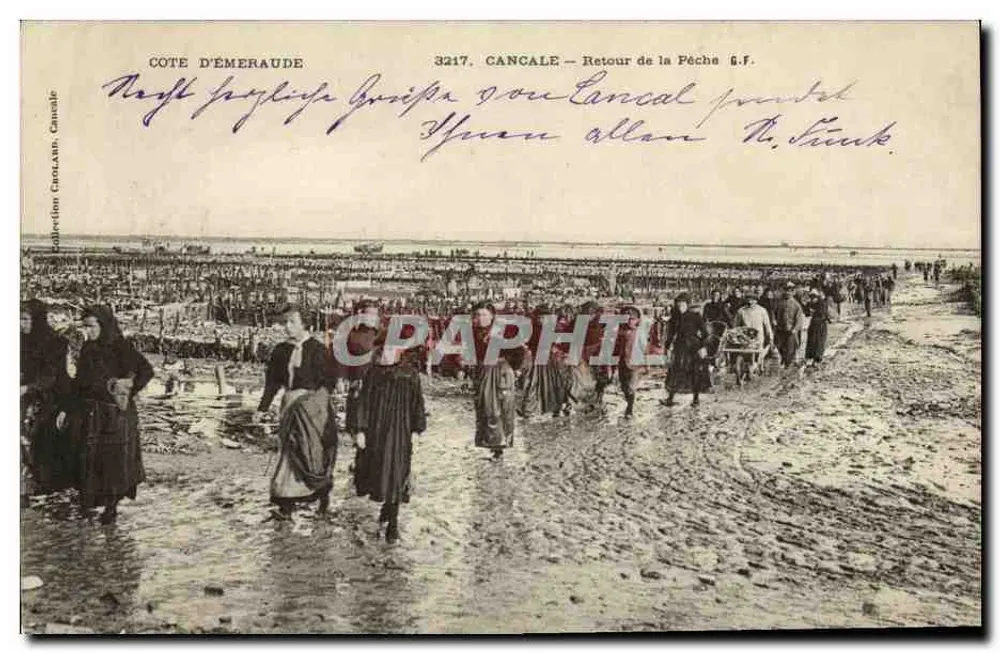 Cancale — Retorno da Pesca G.F. — Carta postal n°3217, Costa da Émeraude - Frente