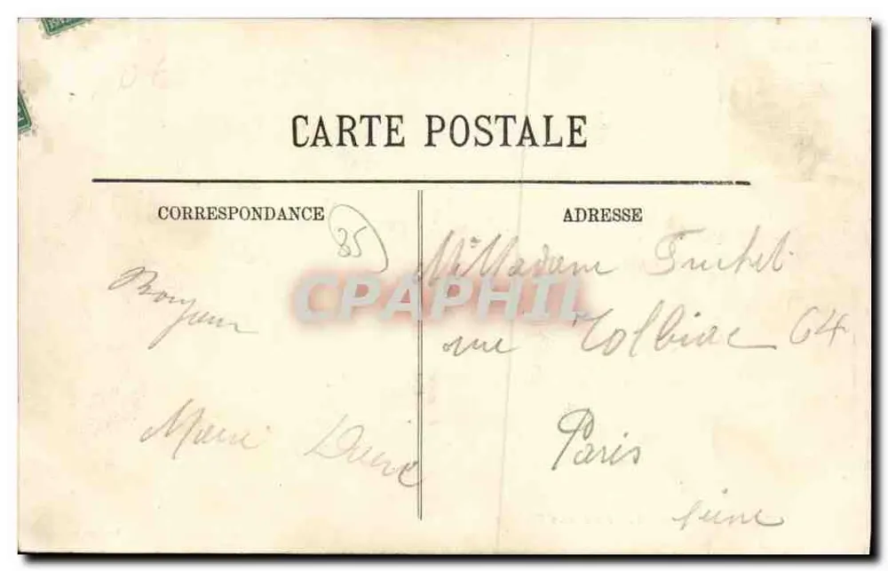 Cancale — Les Parcs aux Huitres — Édition Legros, n°39 - Rückseite